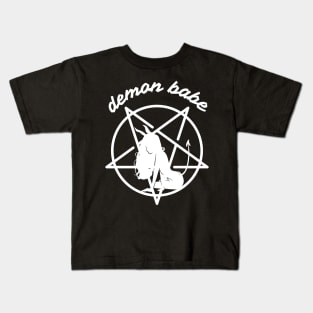 Demon babe / WHITE / Kids T-Shirt